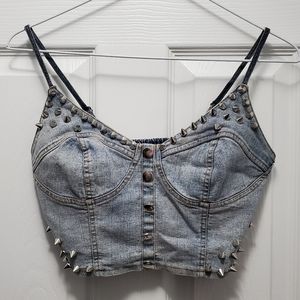Denim Crop top